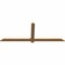 Ekena Millwork Eugene Smooth Timber Gable Bracket, Western Red Cedar, 72"W x 27"H x 1 1/2"D x 3 1/2"F, 9/12 Pitch GBW072X27X0204EUG00SWR - alternate 2